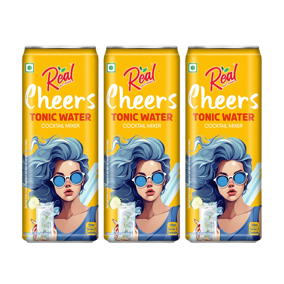 Dabur Réal Cheers Tonic Water 250ml Pack of 3