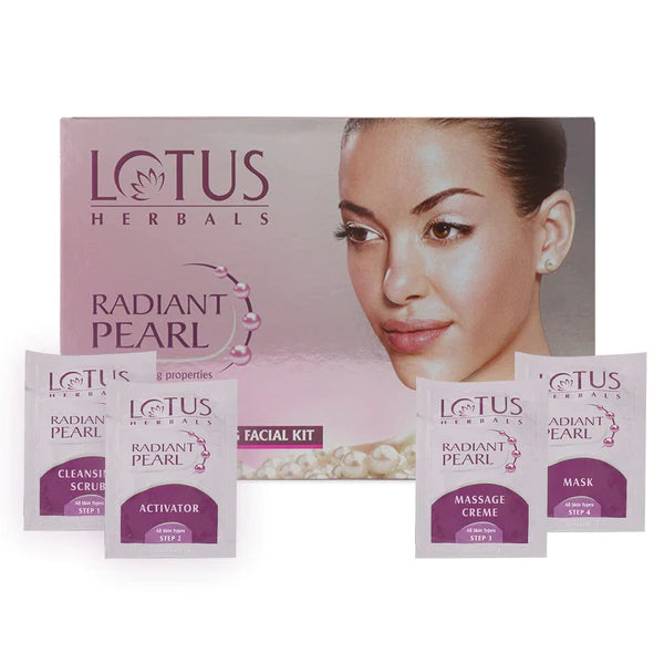 Lotus Herbals - Radiant Pearl Cellular Lightening Salon Grade Single Facial Kit