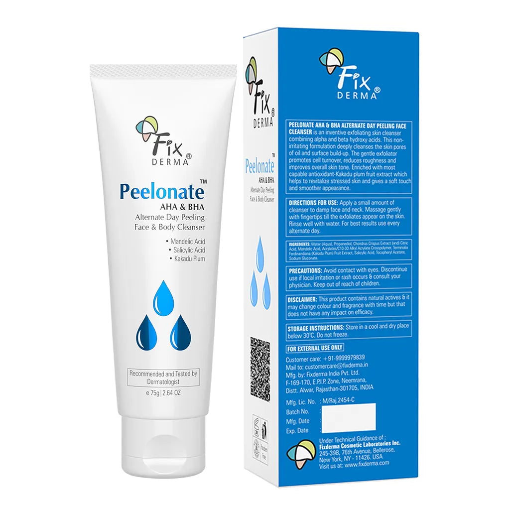 Fixderma - Peelonate AHA & BHA - Exfoliating cleanser for face and body