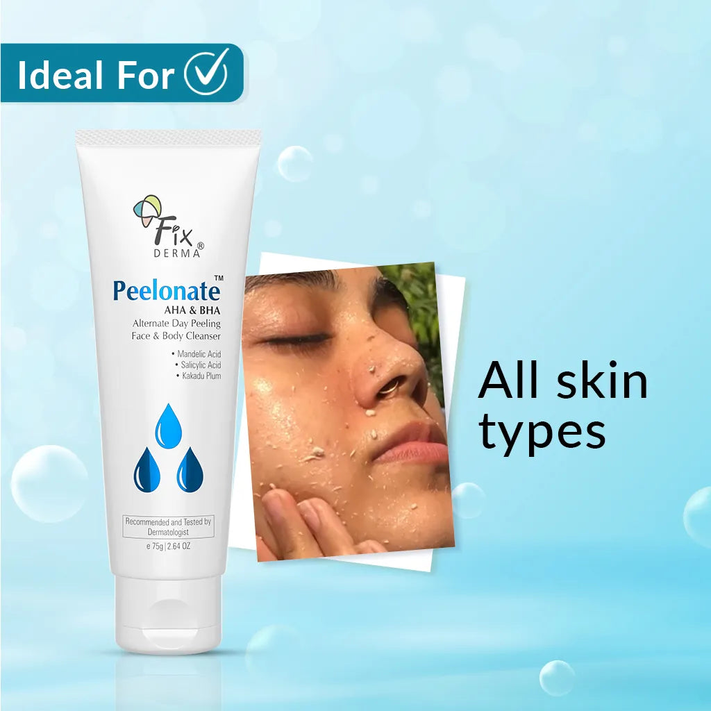 Fixderma - Peelonate AHA & BHA - Exfoliating cleanser for face and body