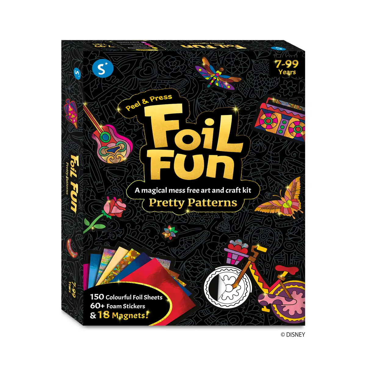 Skillmatics Foil Fun Pretty Patterns | No Mess Art Kit (Ages 7+)