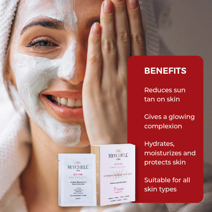 Mitchell - PROFESSIONAL - 7-Steps Facial Kit – Advanced Radiance Treatment