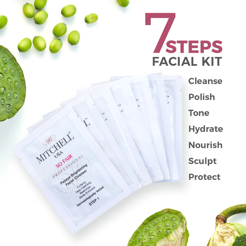 Mitchell - PROFESSIONAL - 7-Steps Facial Kit – Advanced Radiance Treatment