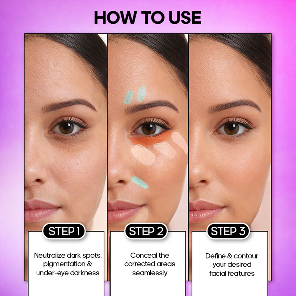 Recode Beauty Concealer, Colour Corrector & Contour Palette - 52 G