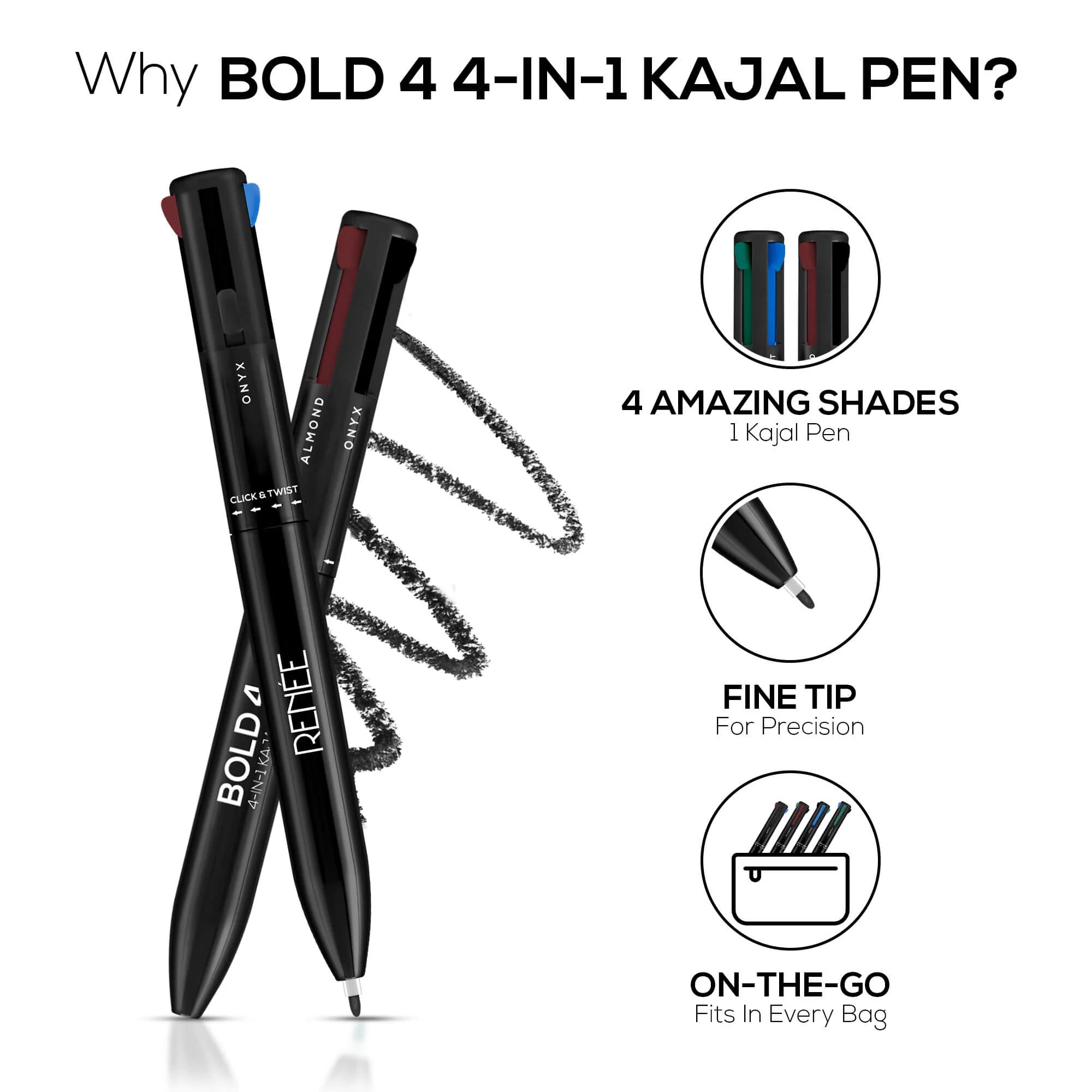 RENEE - Bold 4 - 4-IN-1 Kajal