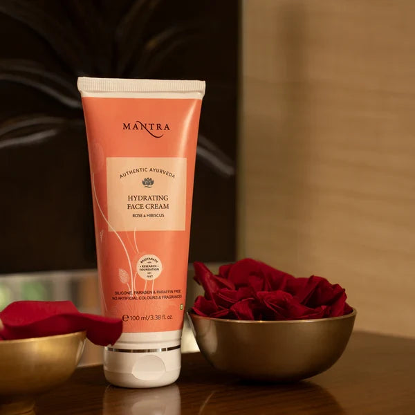 Mantra Hydrating Face Cream Rose & Hibiscus 100ml