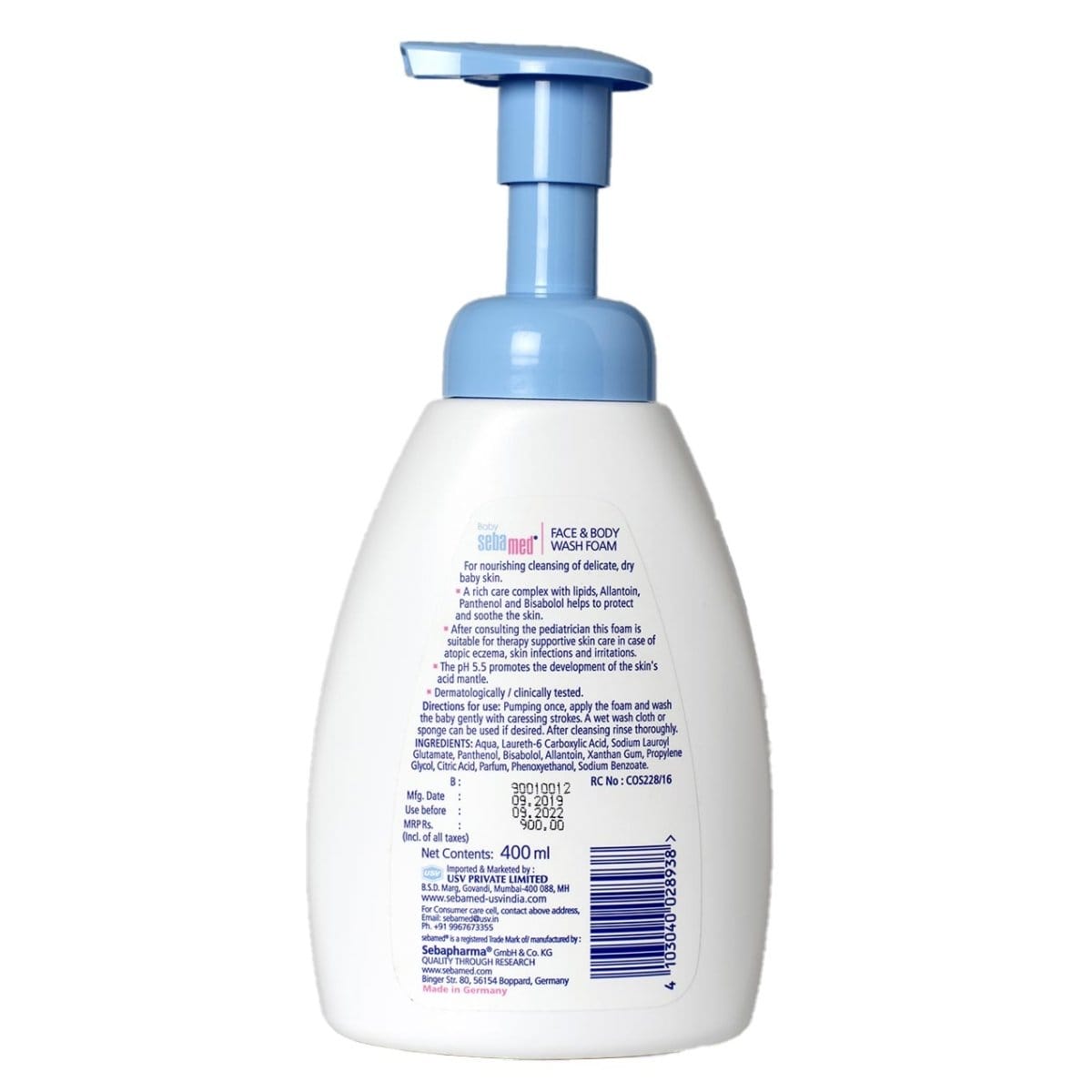 SebaMed Baby Face & Body Wash Foam (400mL)