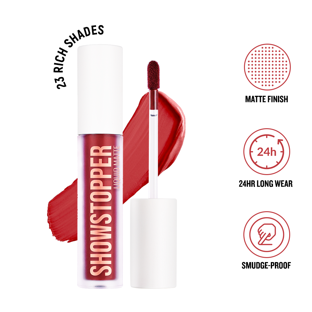 dailylifeforever52 Showstopper Liquid Matte Lipstick Devlish - 001 | SHW001 Maroon