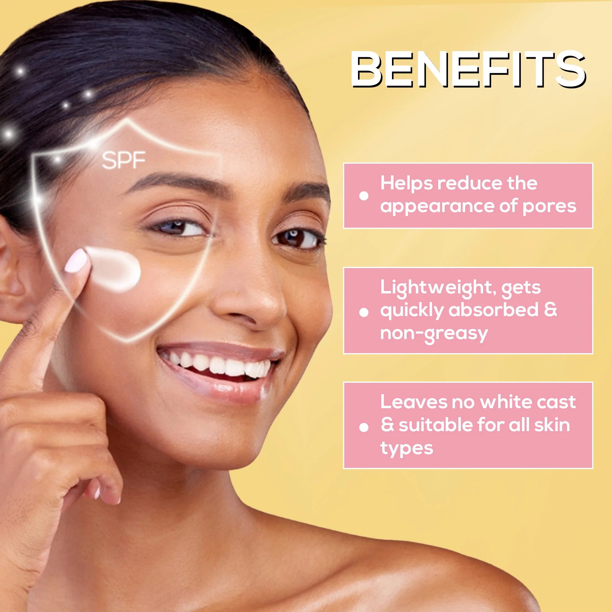 Renee - Pore Minimising Sunscreen SPF 70 with 3% multivitamins, 2% Peptides and 2% Niacinamide