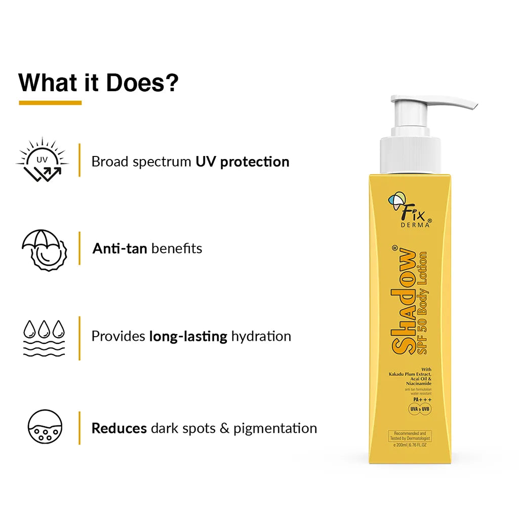 Fixderma – Shadow SPF 50 Body Lotion (200 ML)