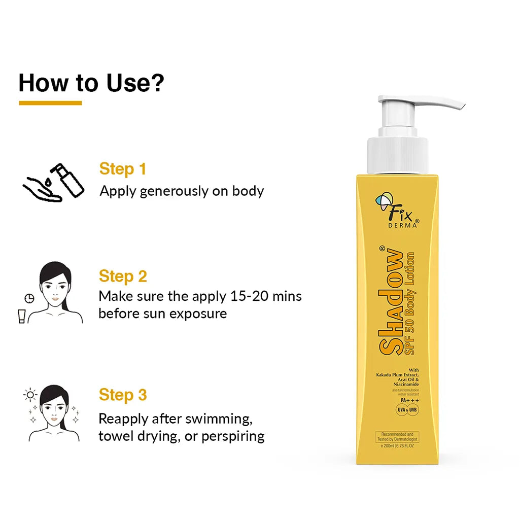 Fixderma – Shadow SPF 50 Body Lotion (200 ML)