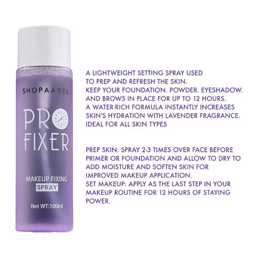 Shopaarel - Pro Fixer Makeup Fixing Spray (100ml)