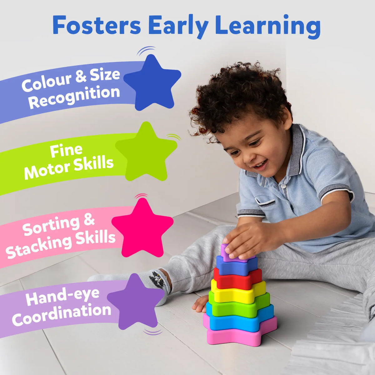 Skillmatics Stack & Storytime Bundle (Ages 6m-3y)