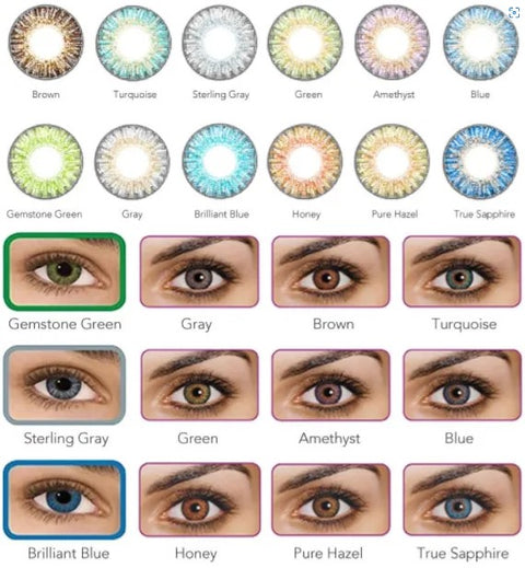 ALCON Freshlook Colorblends Monthly Color Lens-2 Lens (Powerless) (GEMSTONE GREEN)