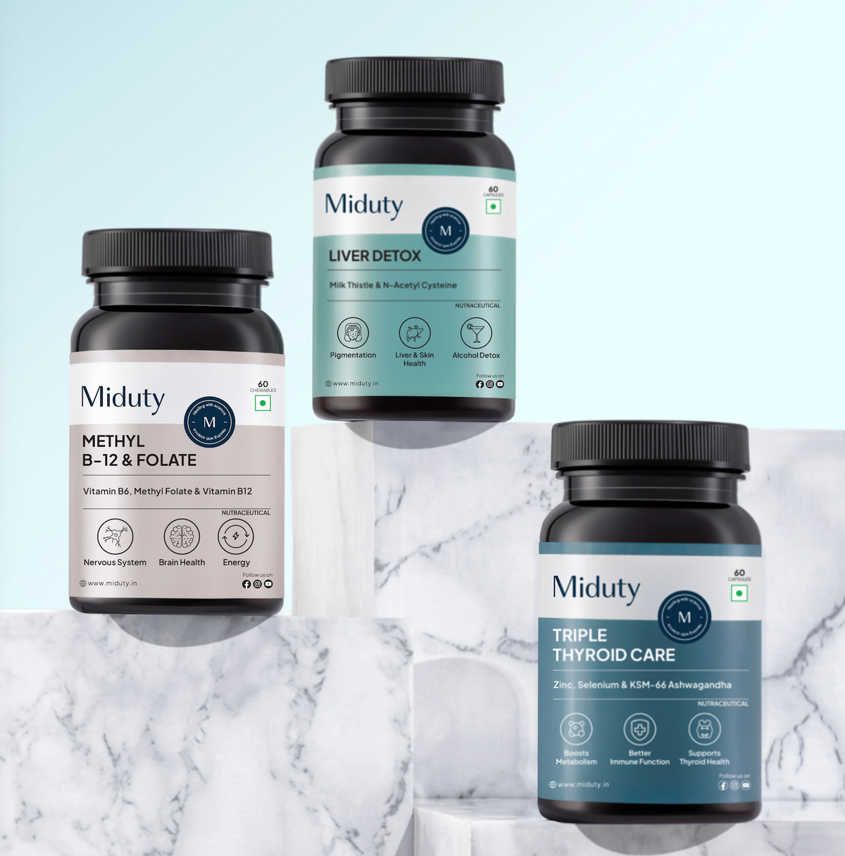 Miduty Thyroid Supplement Bundle