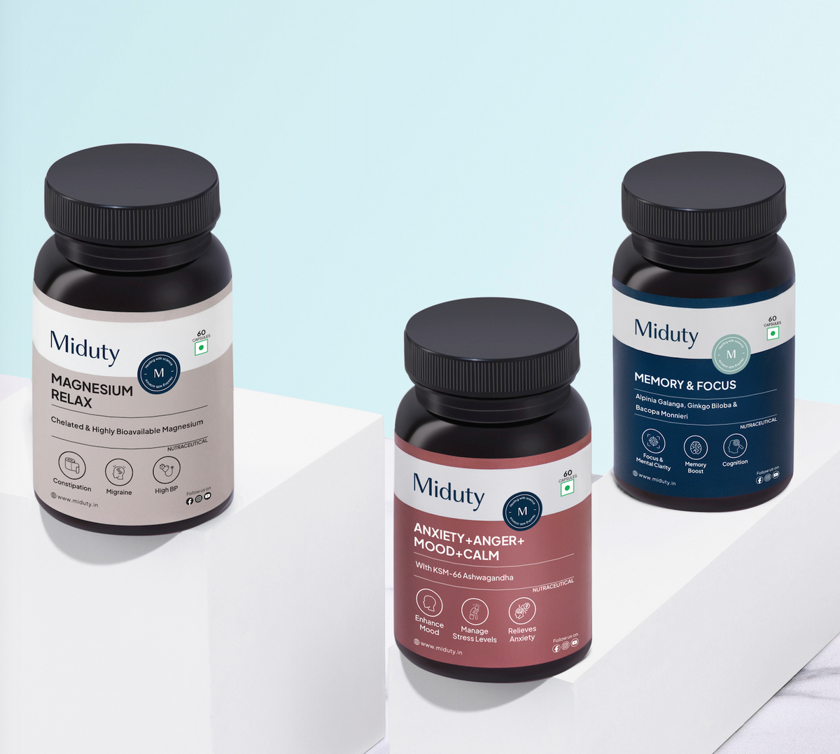 Miduty Anxiety Supplement Bundle