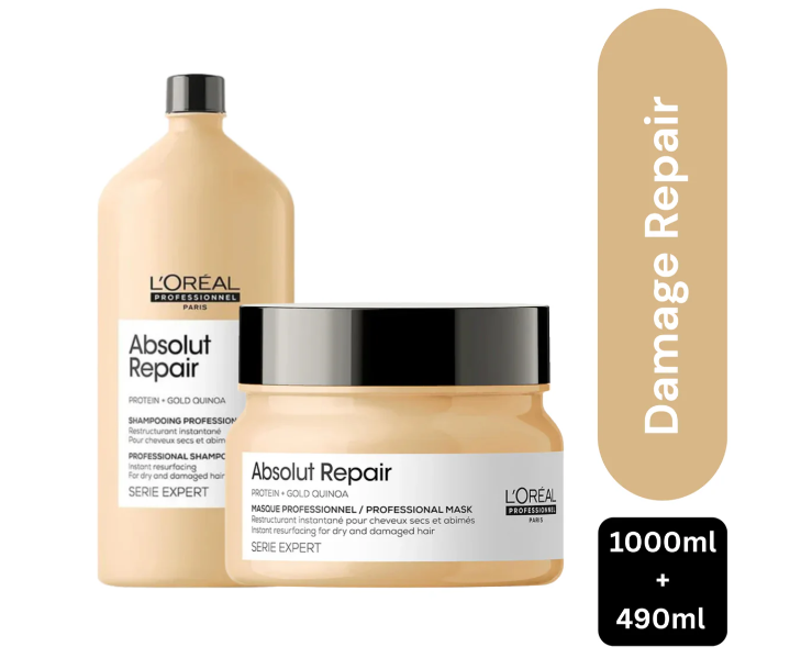 Fabb6 L'Oreal Professionnel Serie Expert Absolut Repair Shampoo and Mask combo