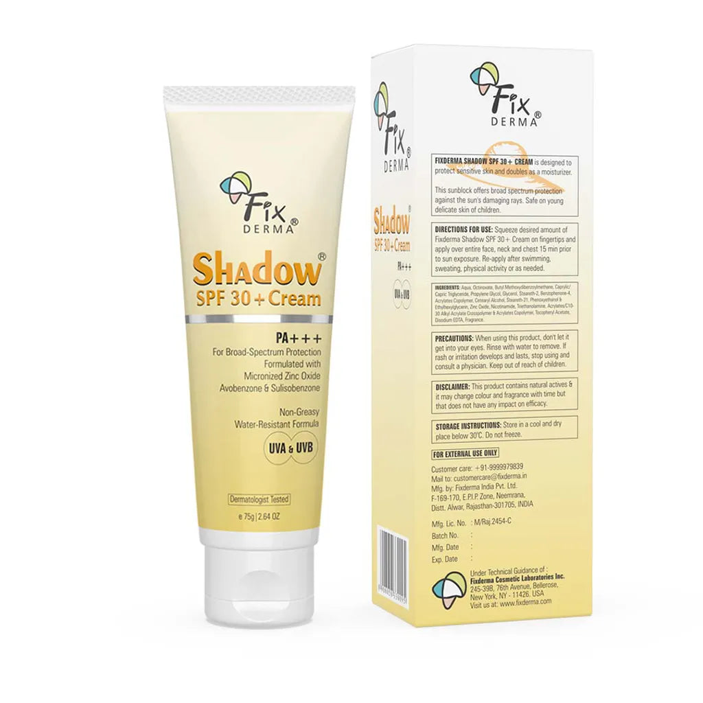 Fix Derma - Shadow Sunscreen For Dry Skin SPF 30+ Cream (75g)