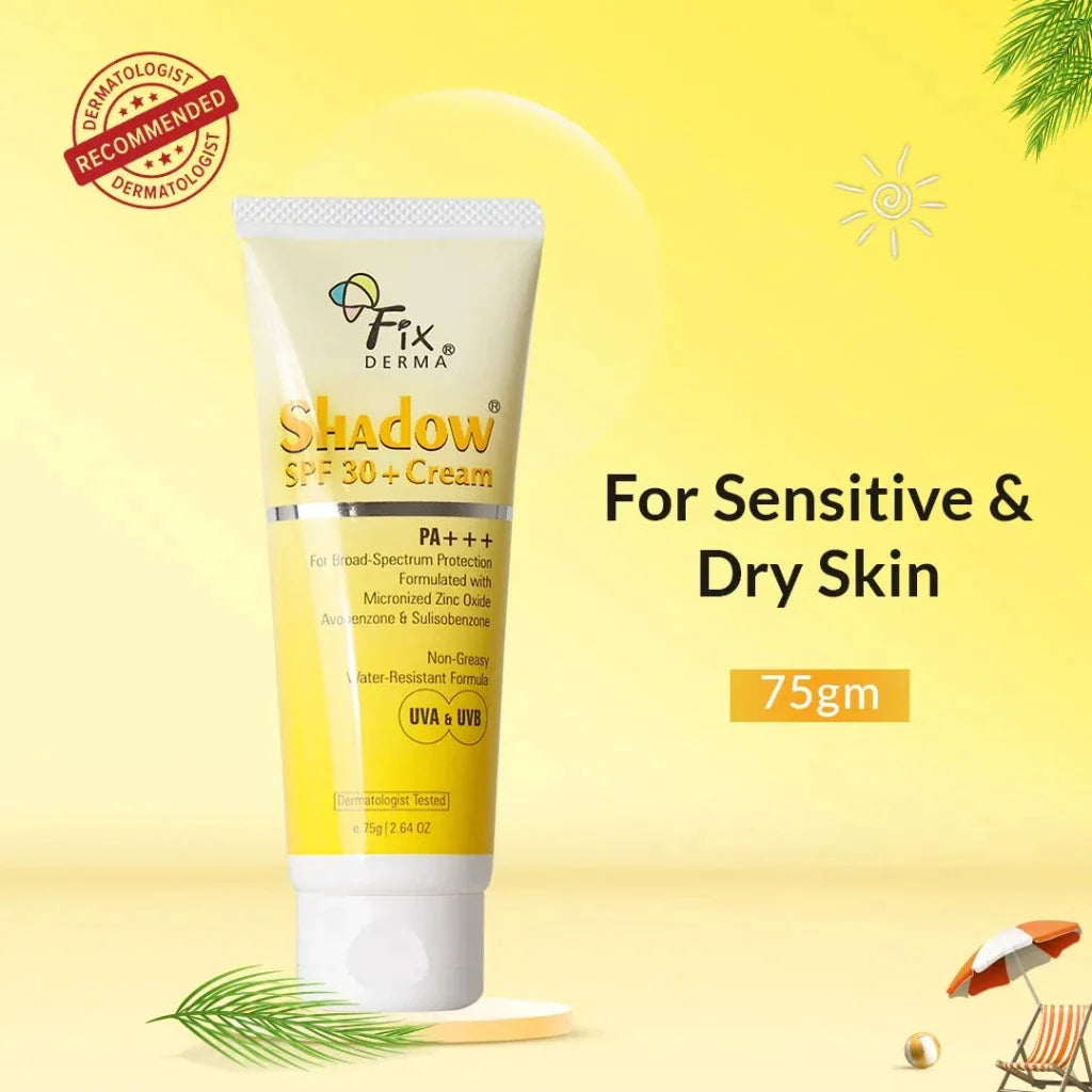 Fix Derma - Shadow Sunscreen For Dry Skin SPF 30+ Cream (75g)