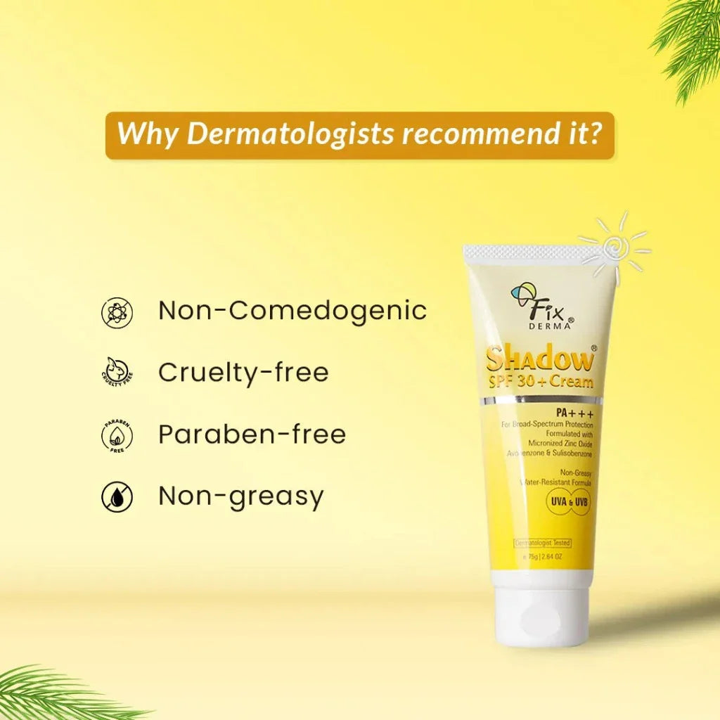 Fix Derma - Shadow Sunscreen For Dry Skin SPF 30+ Cream (75g)