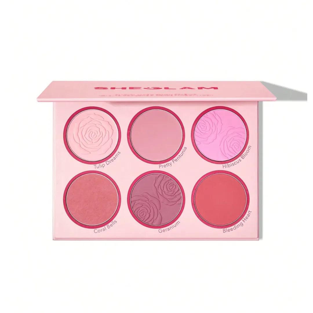 Sheglam Floral Flush Blush Palette-Blushing Bouquet Joues Floral Flush