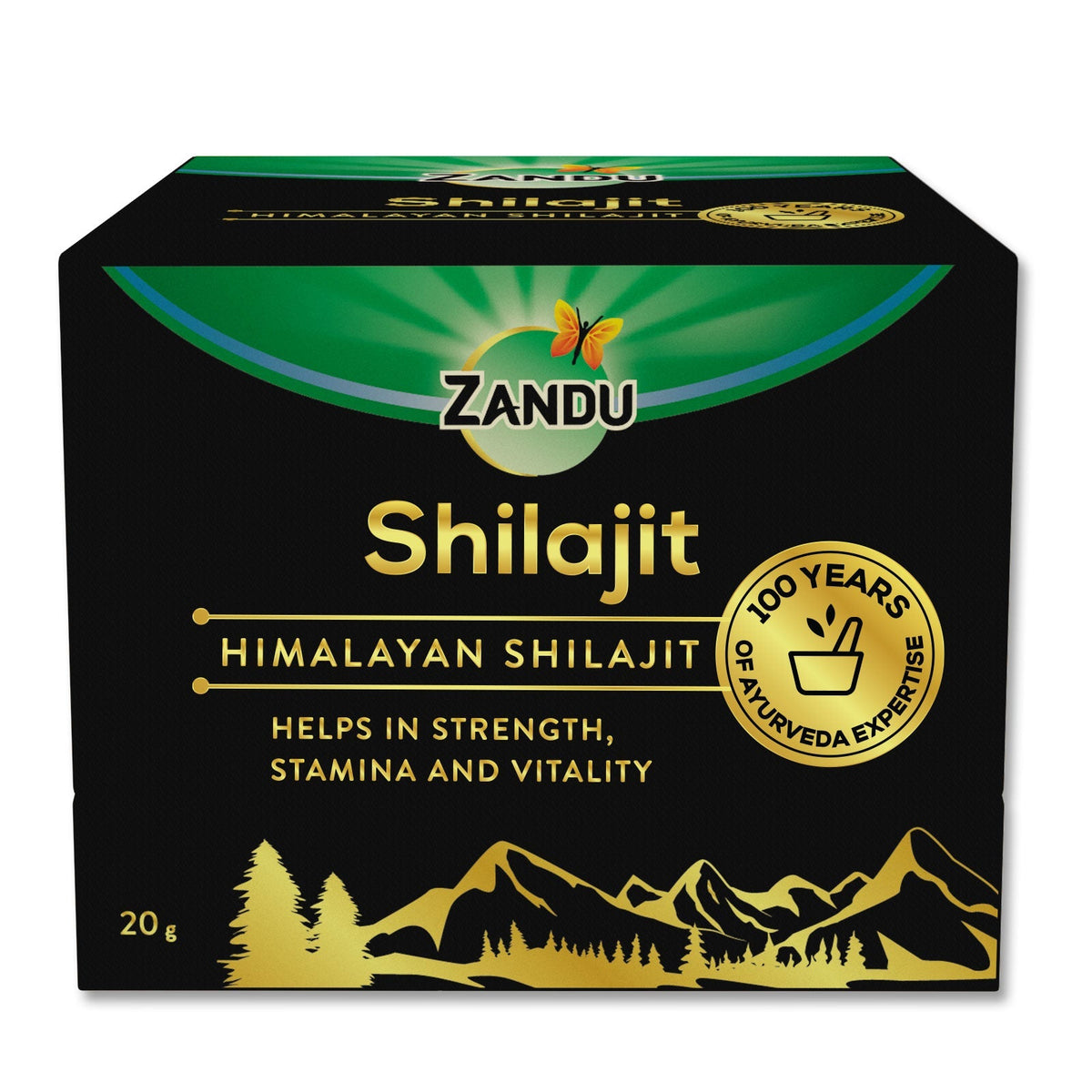 Zandu-P Zandu Himalayan Shilajit Resin - 10g (Pack of 2) 10g X 2U