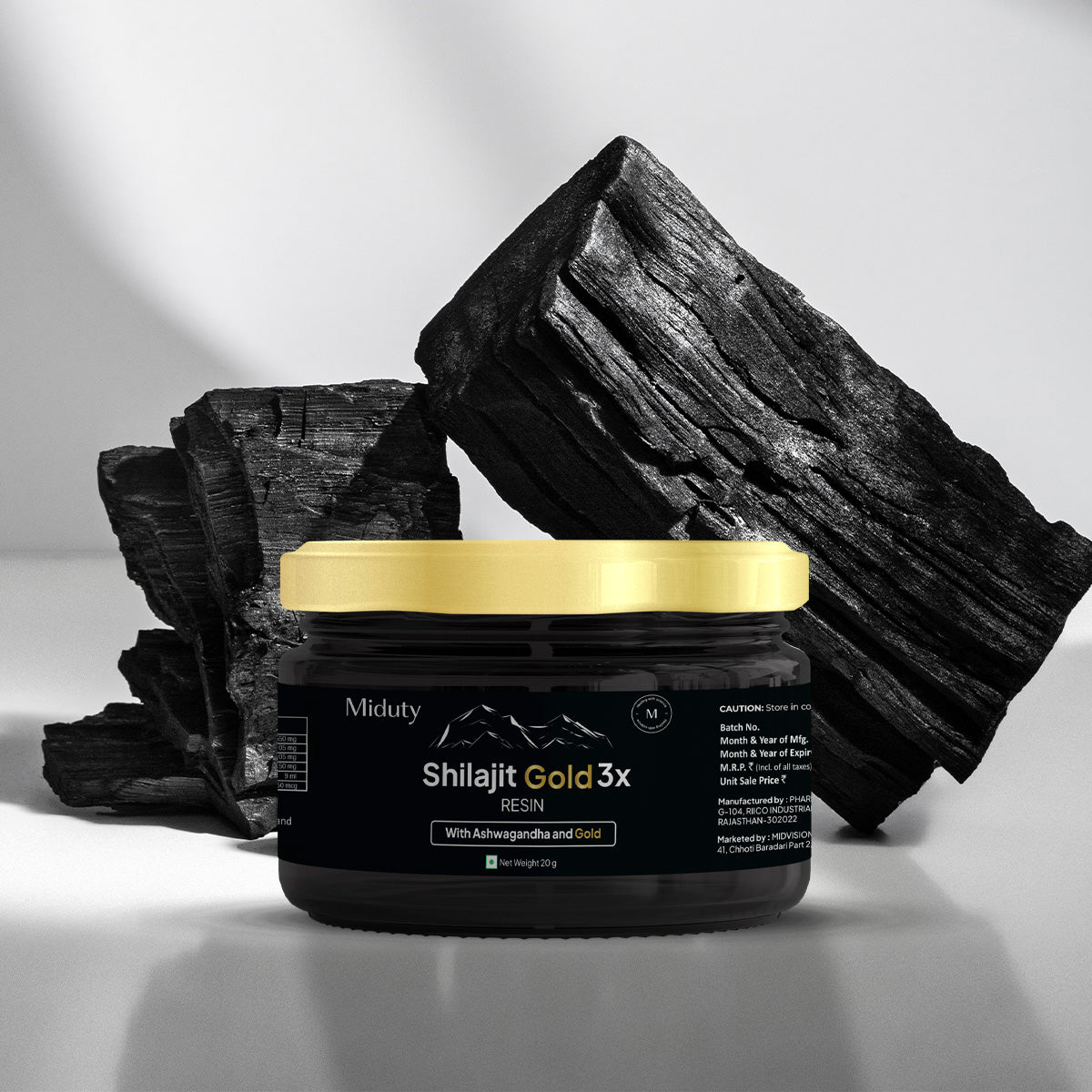 Miduty Shilajit Gold 3X - For Men | Testosterone Booster