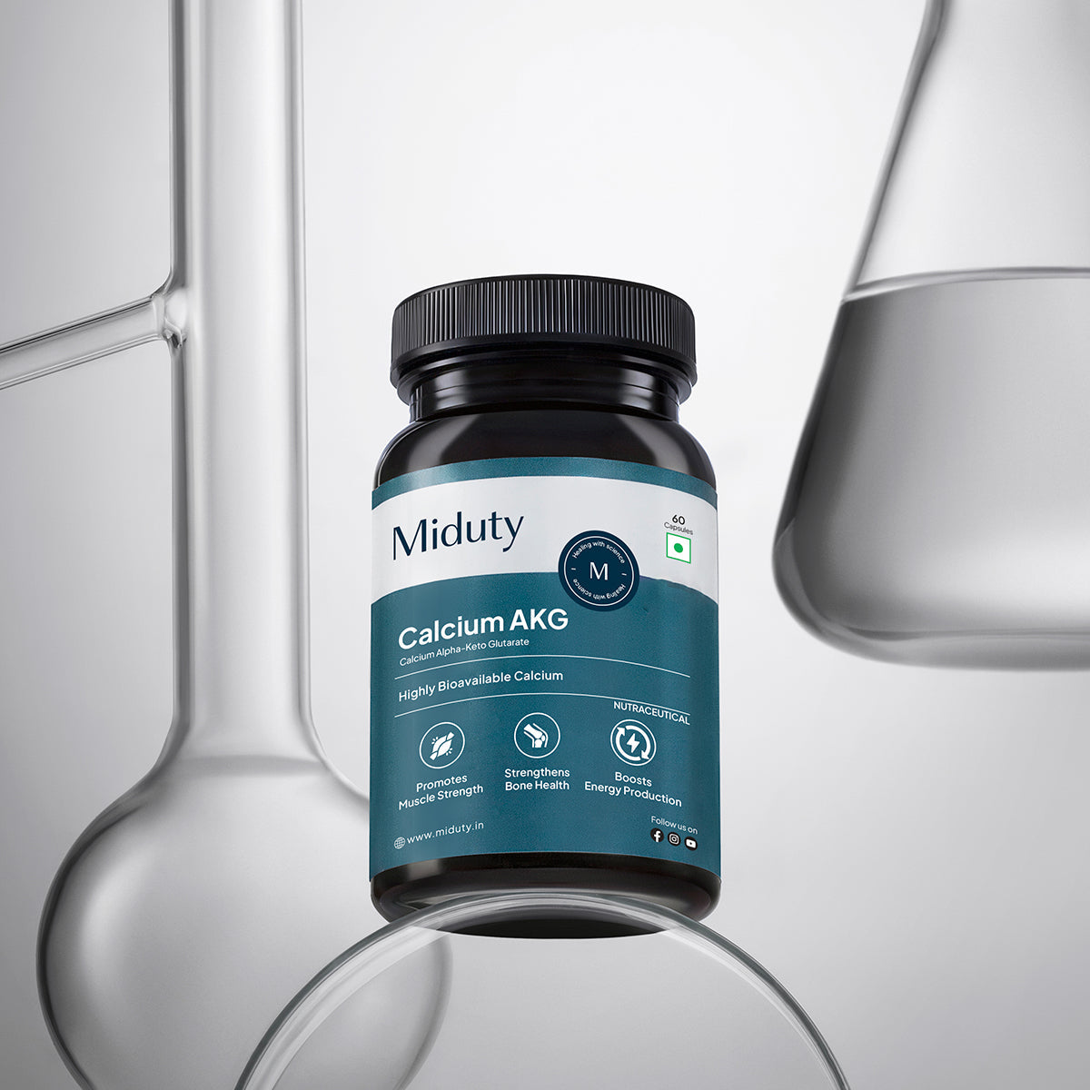 Miduty Calcium Alpha-KetoGlutarate (Ca-AKG)