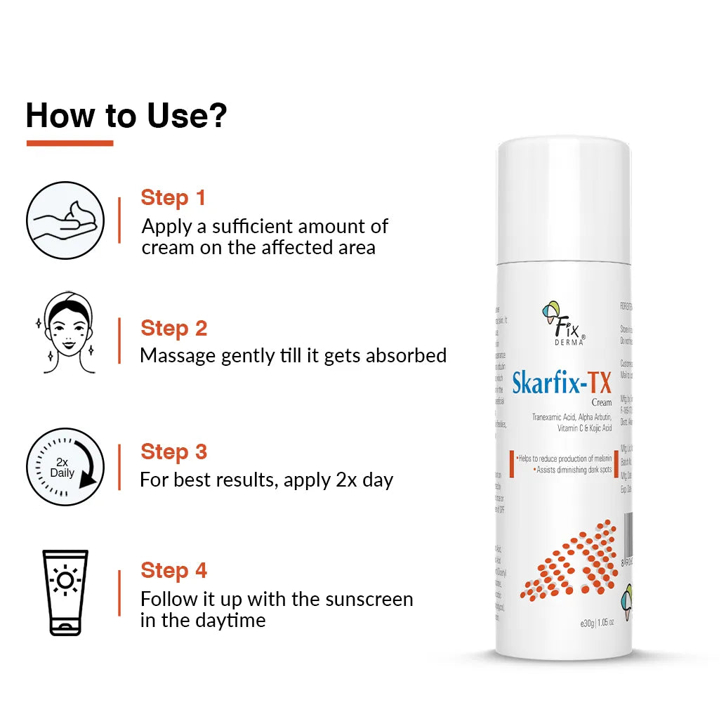 Fix Derma - Skarfix-TX For Melasma Treatment 10% Tranexamic Acid, 1% Vitamin C (15g)
