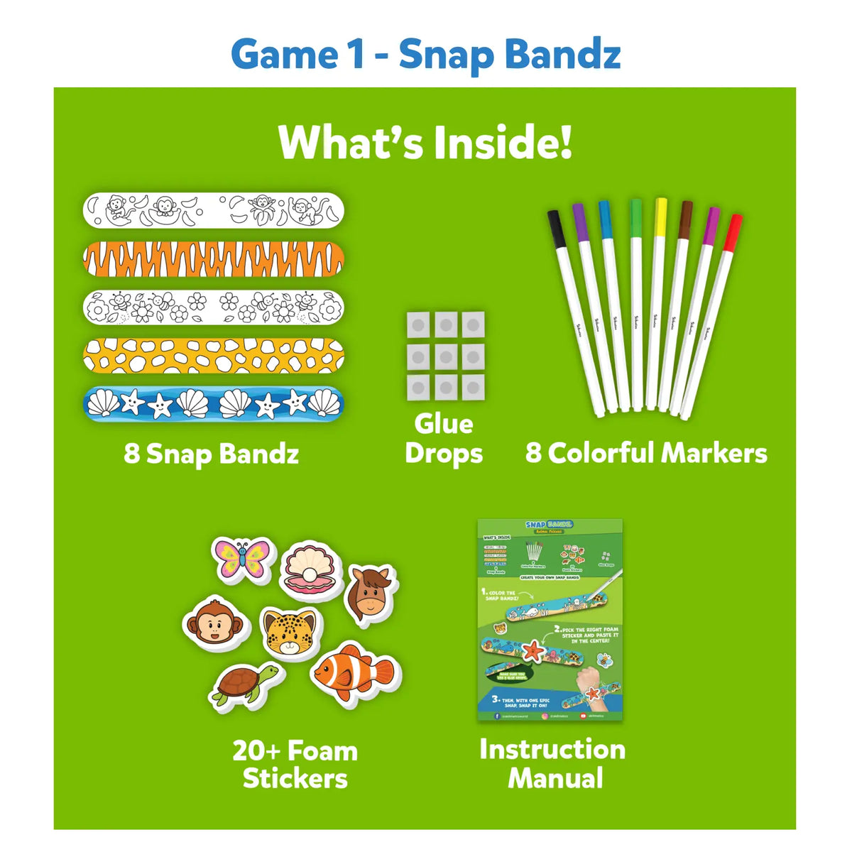 Skillmatics Animal Arts & Crafts Bundle (ages 4-10)