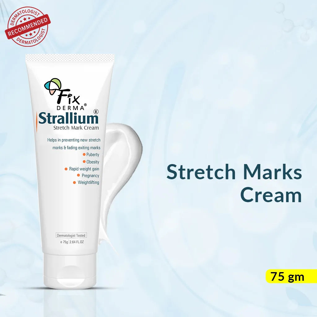 Fix Derma -10% Aloe Vera, 2% Vitamin B3, 10% Allium Cepa, Strallium Stretch Marks Cream (75g)