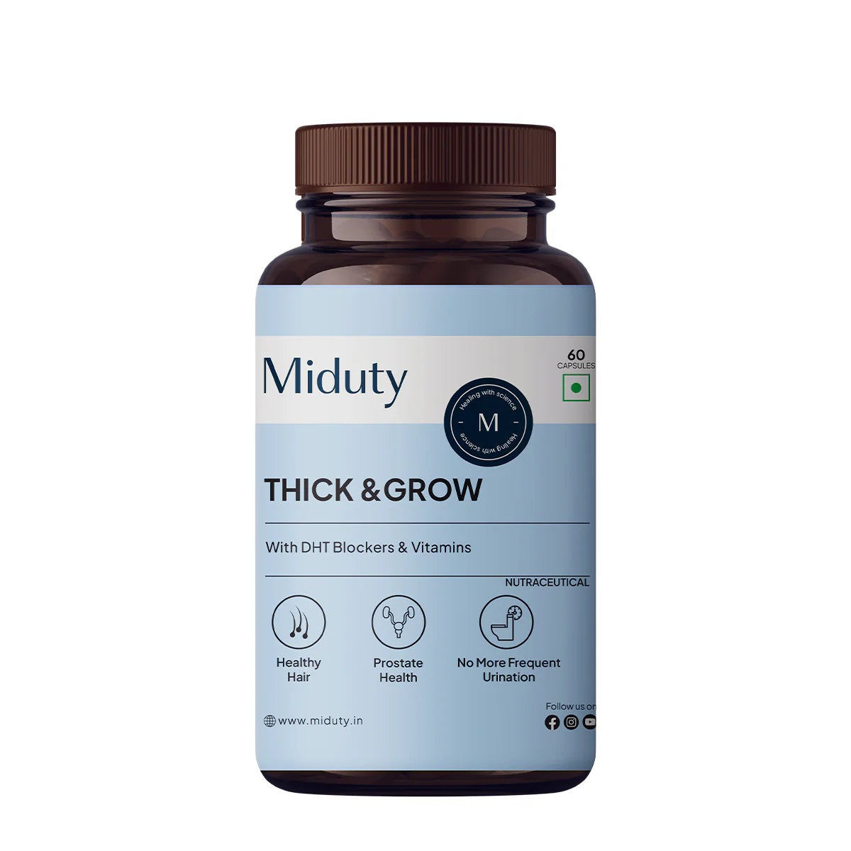 Miduty Anti-Hair Fall Supplement Bundle | For Healthier, Thicker, & Stronger Hair