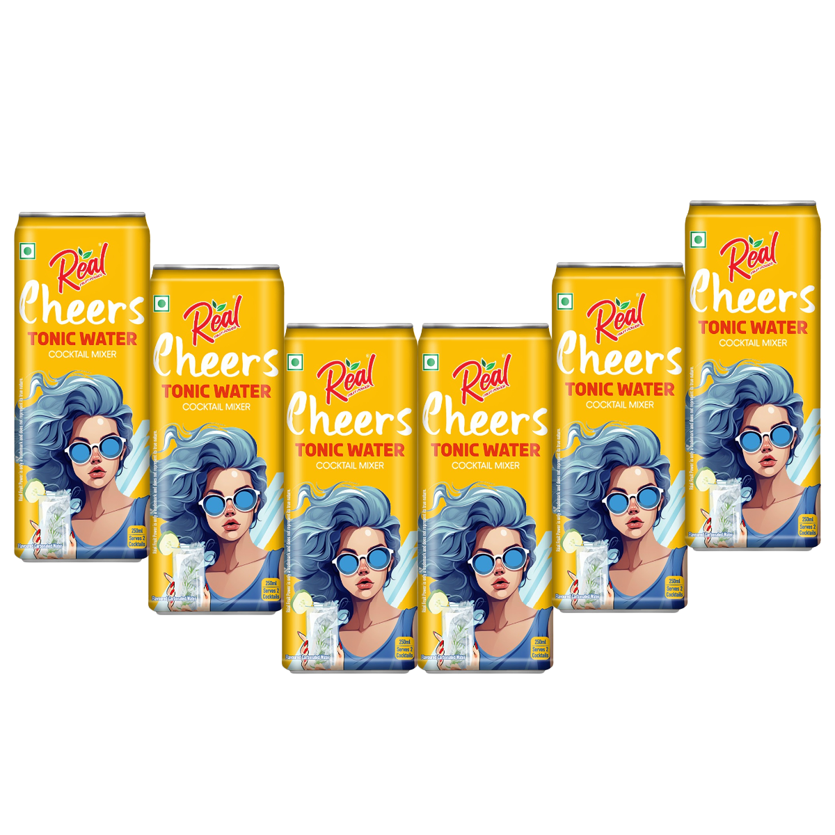 Dabur Réal Cheers Tonic Water 250ml Pack of 3