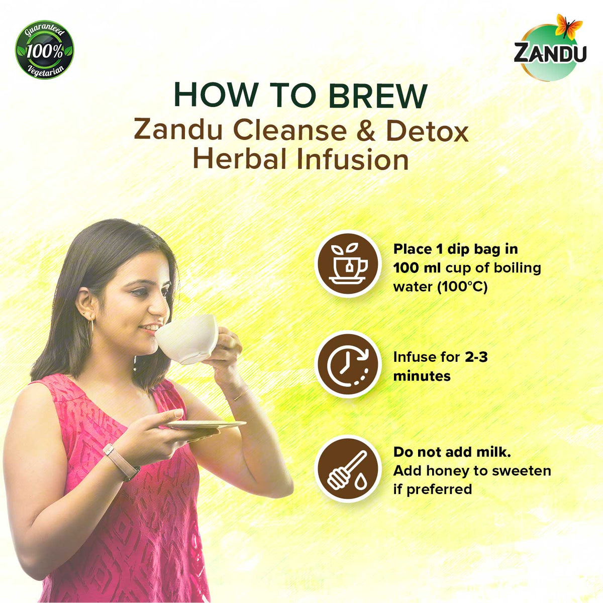 Zandu-O Zandu Cleanse & Detox Tea - Natural Body Detox 25 Teabags x 2U