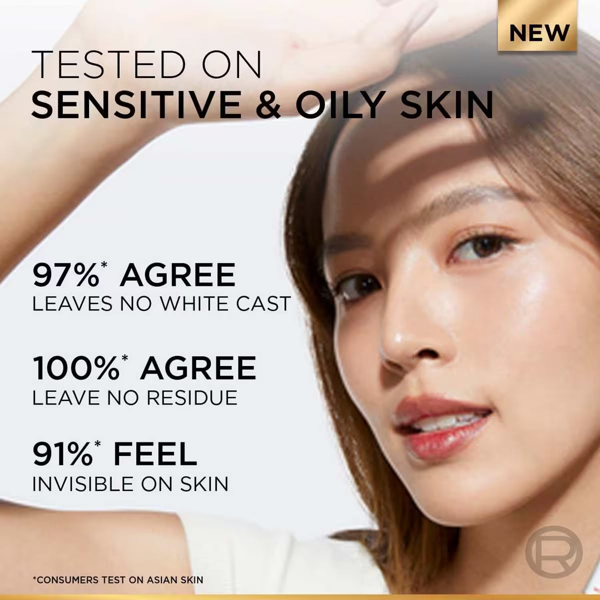 Loreal Paris - UV Defender Invisible Resist Daily Sunscreen SPF50+ PA++++ Lightweight, (30 ml)