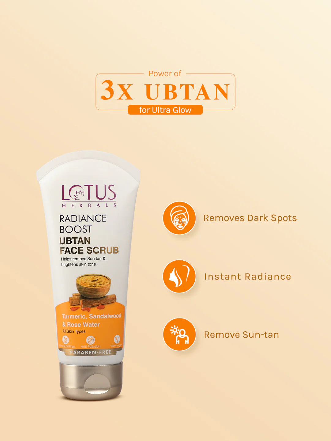 Lotus Herbals - Radiance Boost Ubtan Face Scrub