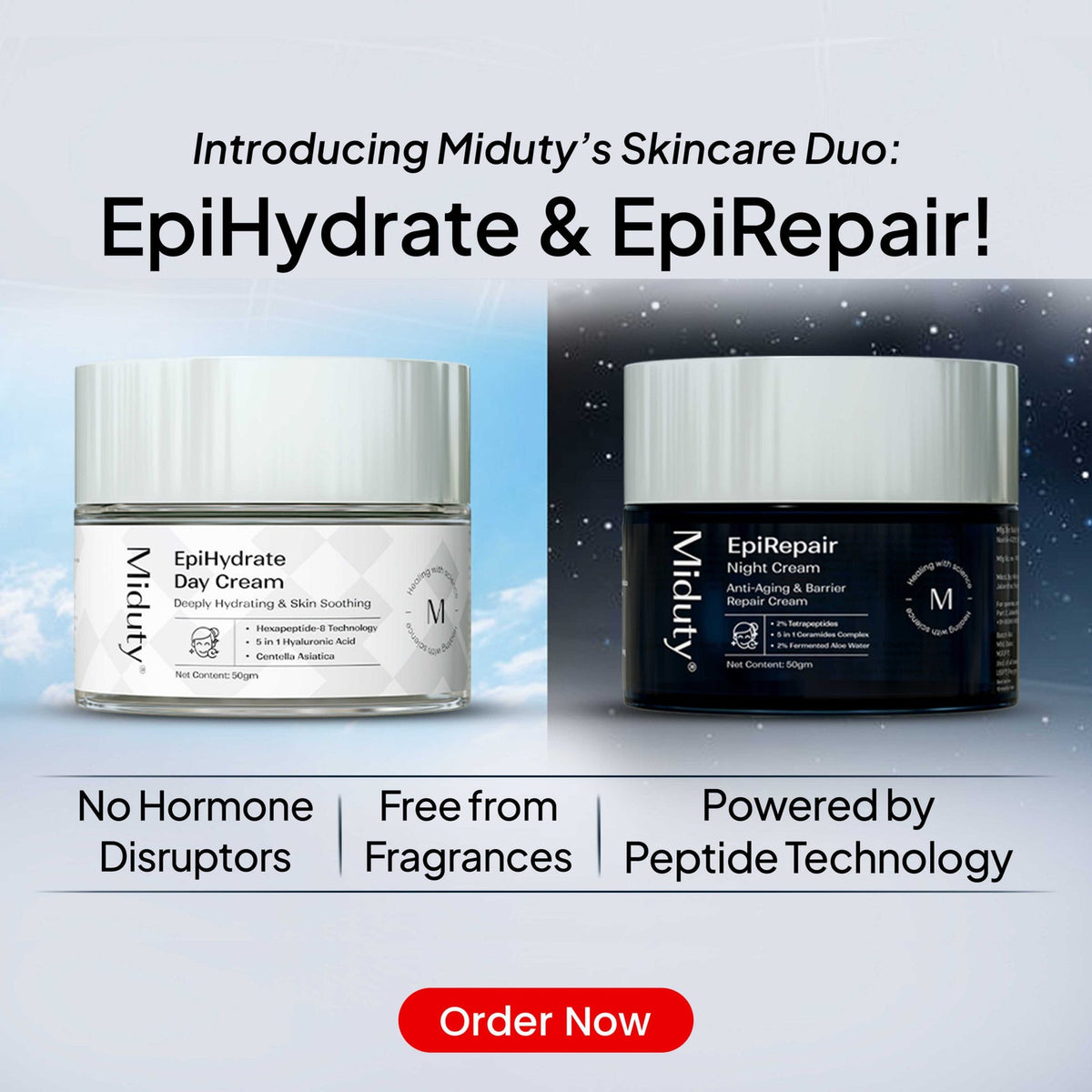 Miduty Day & Night Cream Combo