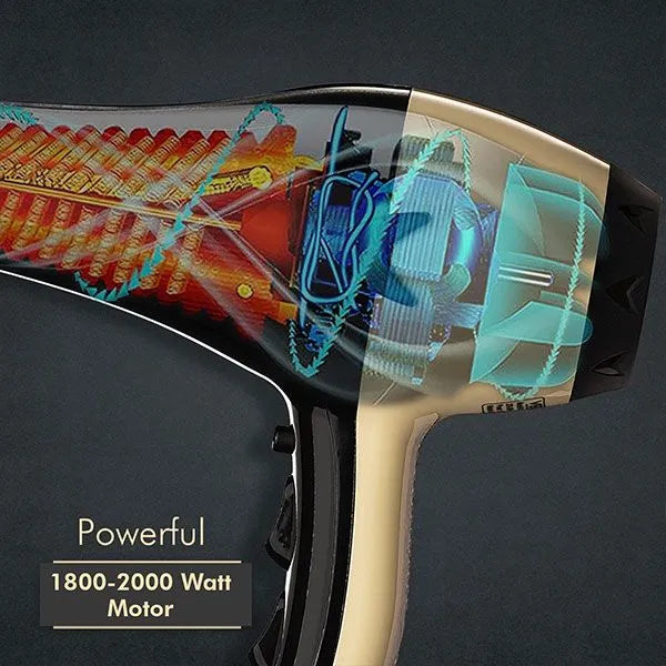 Vega - Pro Dry 2000 -2200W Hair Dryer -Gold - (VPVHD-04)