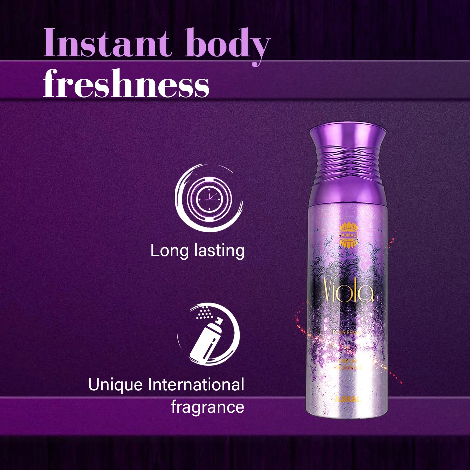 Ajmal - Viola Perfume Deodorant for Women - 200ml