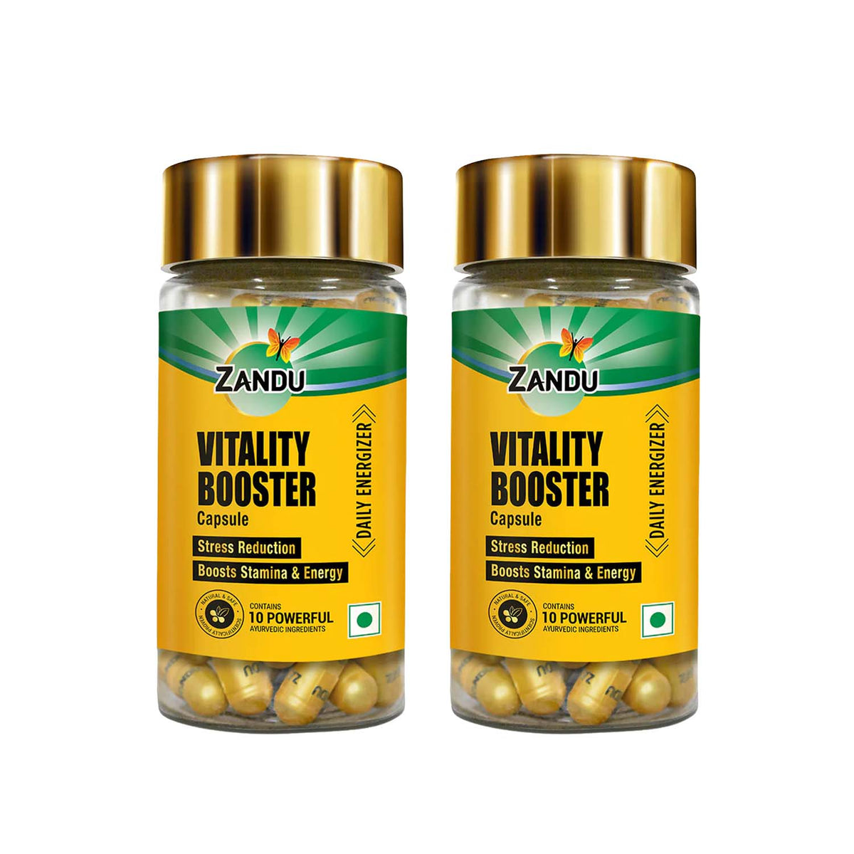 Zandu-O Zandu Vitality Booster Caps (Pack of 2) 60 N Caps X 2U