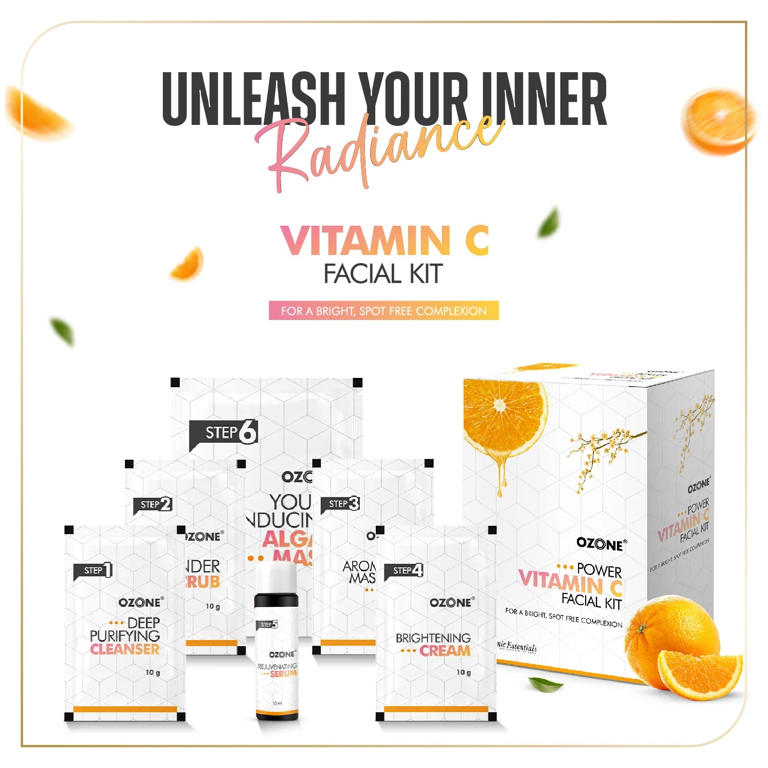 Ozone - Power Vitamin C Facial Kit (Net Quantity - 5N)