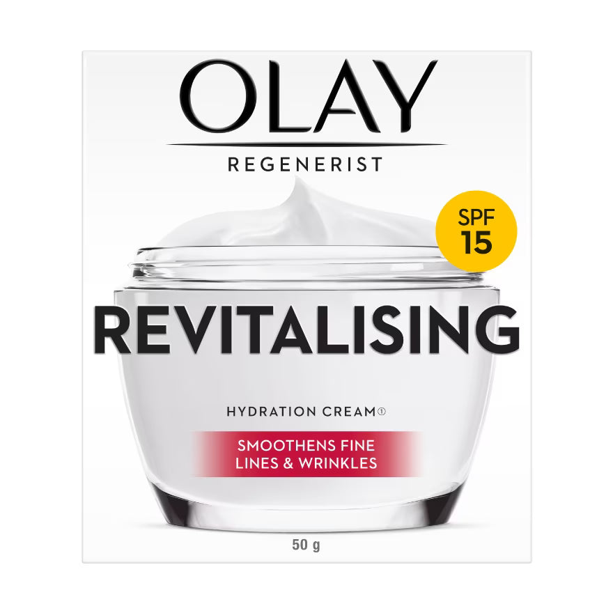 Olay Regenerist Revitalising Hydration Cream SPF15 With Hyaluronic Acid & Niacinamide- 50g