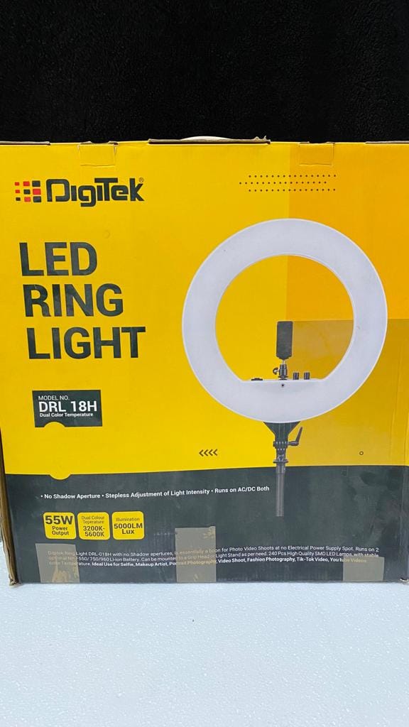 Digitek - Ringlight 55W - Without Remote and with Stand (Shipping Extra – 500/-Rupees)