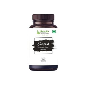 Bhumija Lifesciences Nariyal Ash Activated Charcoal - 60 Capsules