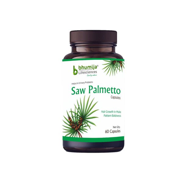Bhumija Lifesciences Saw Palmetto with Nettle Root - 60 Capsules