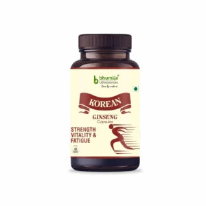 Bhumija Lifesciences Korean Ginseng 400mg - 60 Veg Capsules