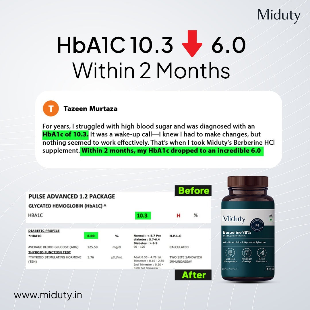 Miduty BERBERINE 98% 60 Capsules