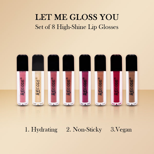 Recode Lip Glosses Let Me Gloss You 1.25 ML X 8