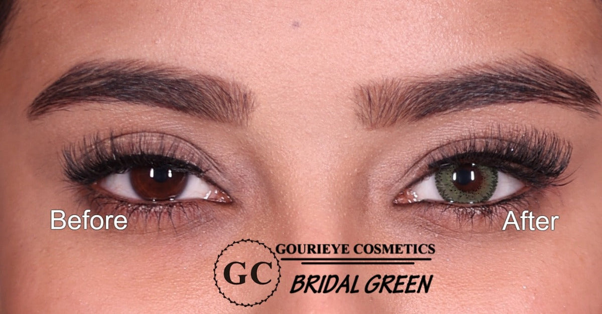 Gouri Cosmetics Premium Color Contact Lenses 5 Pair BRIDAL BROWN