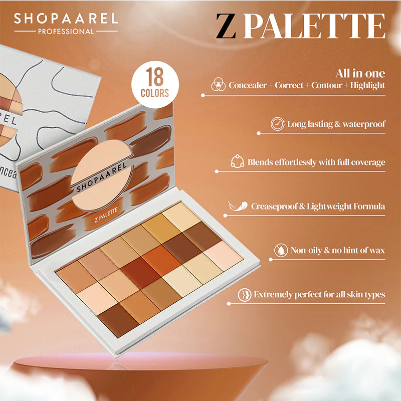 Shopaarel - Concealer Palette (18 Shades)